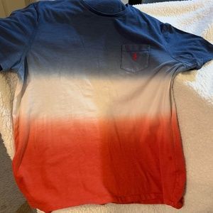 Polo Tie - dye t-shirt red, white and blue